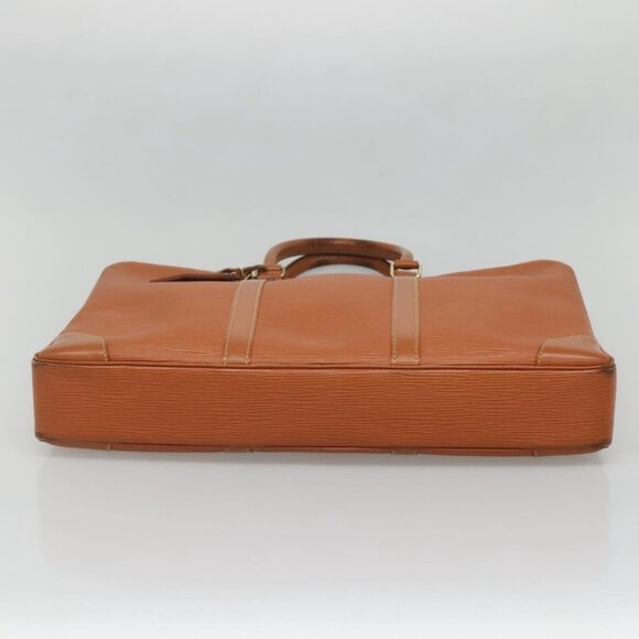 LOUIS VUITTON Epi Porte Documents Voyage Bag Zipangu Gold M54478 LV Auth 132581B - Picture 6 of 16